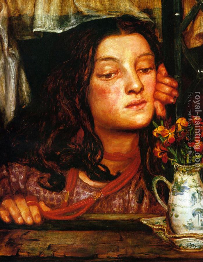 Dante Gabriel Rossetti : Girl at a Lattice
